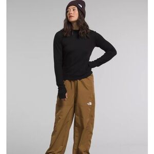 The North Face Sunpeak waffle Long sleeve top in black medium NWT